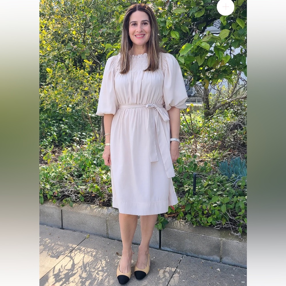 WUKOGALS PUFF SLEEVE SMOCKED DRESS